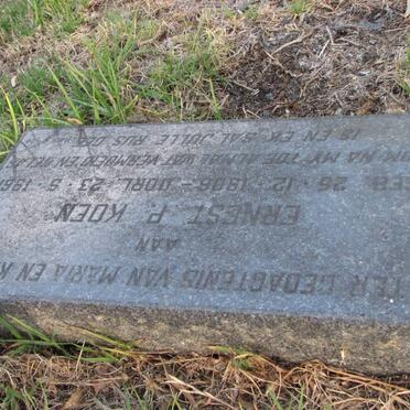 KOEN Ernest P. 1906-1961