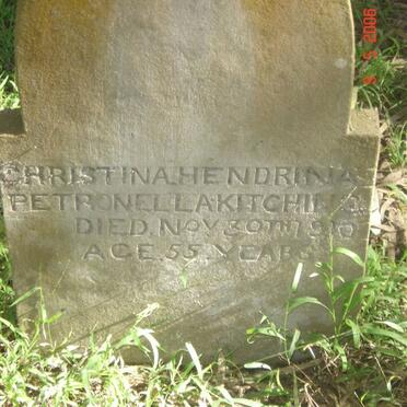 KITCHING Christina Hendrina Petronella -1910