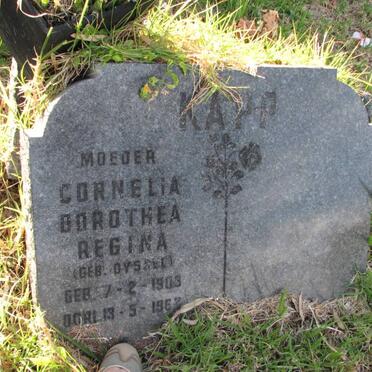 KAPP Cornelia Dorothea Regina nee DYSSEL 1903-1962