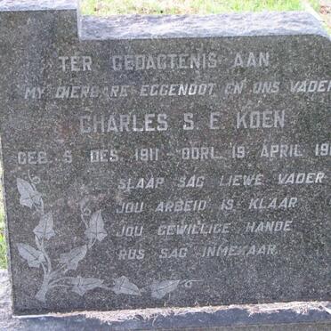 KOEN Charles S.E. 1911-1961