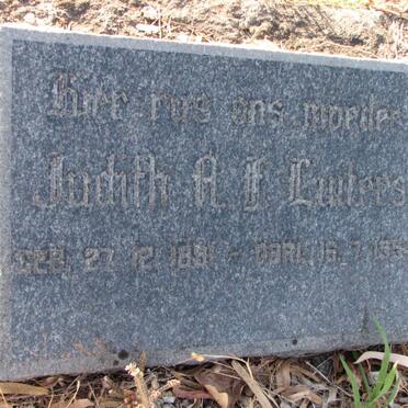 LUITERS Judith A.F. 1891-1964