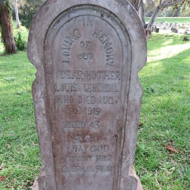 LEVENDAL Louisa -1919