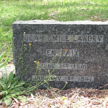 LANDRY Dean Emile 1901-1941