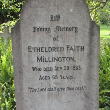 MILLINGTON Etheldred Faith -1933