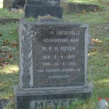 MEYER M.P.H. 1892-1961