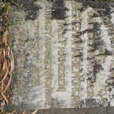 MORGAN Bertha Marie nee FRANZSEN 1878-1937