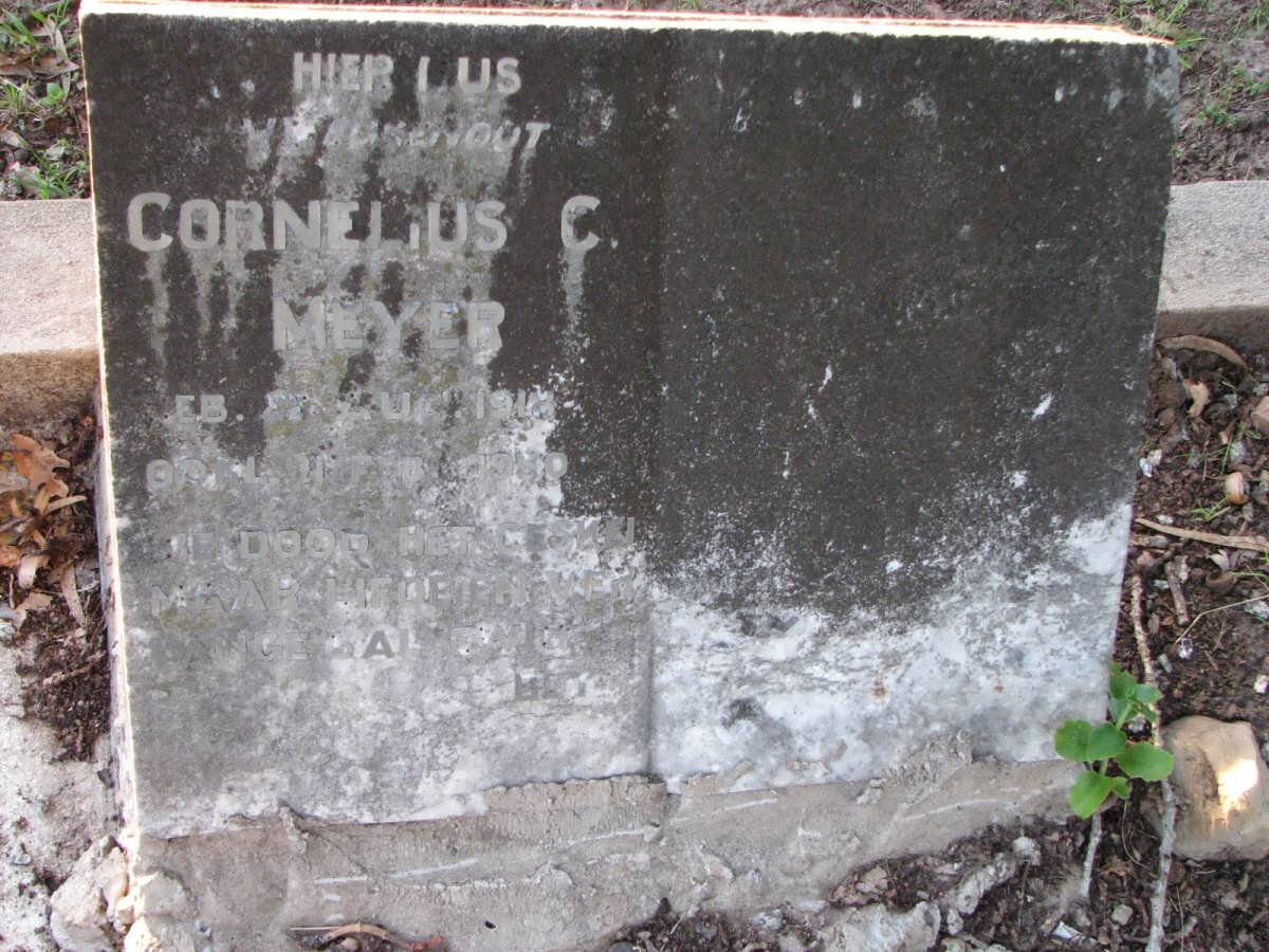 MEYER Cornelius C. 191?-1950