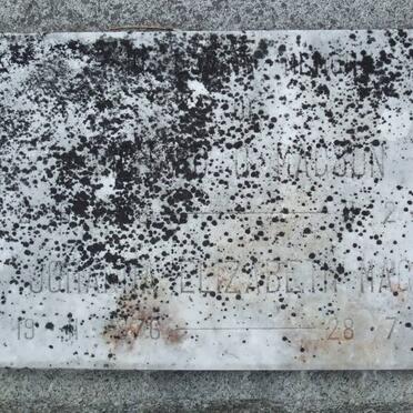 MAGSON Charl G. ?-1939 &amp; Johanna Elizabeth 1876-1960