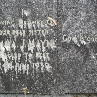 MAYNE Emma J.  -1939