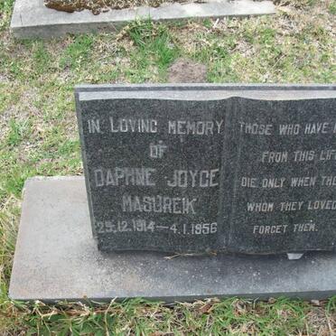 MASUREIK Daphne Joyce 1914-1956
