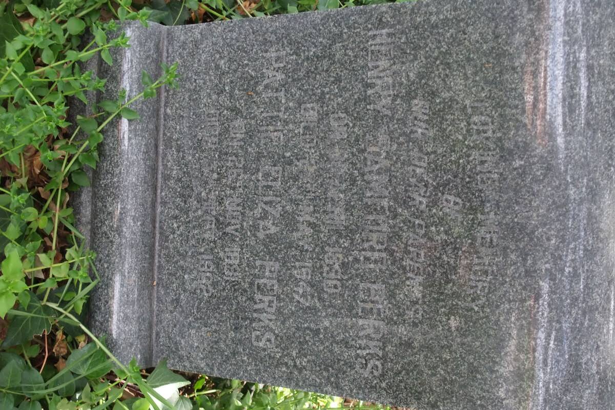 PERKS Henry 1890-1947 &amp; Pattie Eliza 1881-1962