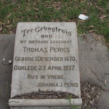 PERKS Thomas 1870-1937