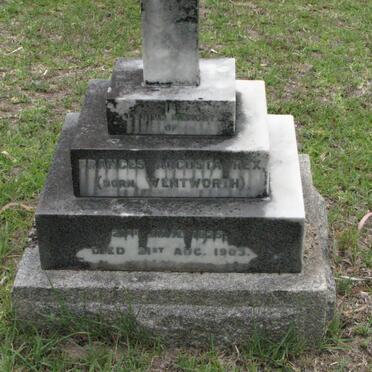 REX Frances Augusta nee WENTWORTH 1825-1903