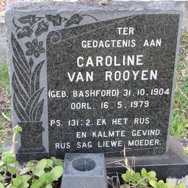 ROOYEN Caroline, van nee BASHFORD 1904-1979