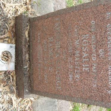 RABBETS Frederick George 1888-1967 &amp; Rosalie McMASTER 1883-1961