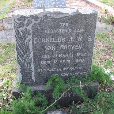 ROOYEN Cornelius J.W.S., van 1882-1960