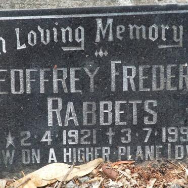 RABBETS Geoffrey Frederick 1921-1998
