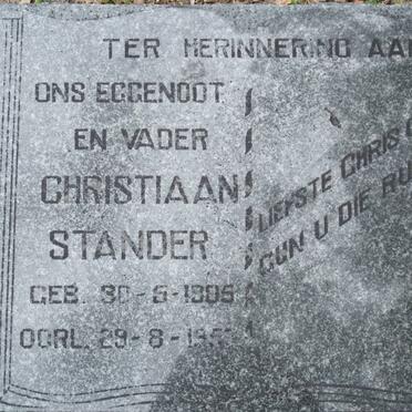 STANDER Christiaan 1905-195?