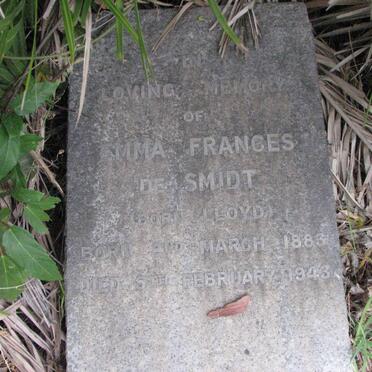 SMIDT Emma Francis, de nee LLOYD 1883-1943