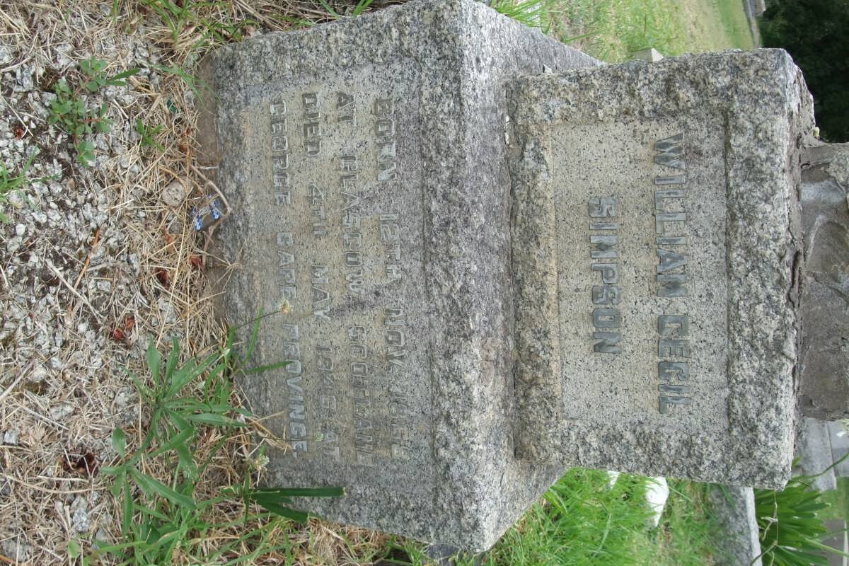 SIMPSON William Cecil 1868-1946