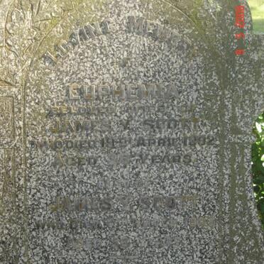 SCOTT James -1909 &amp; Euphemia -1892