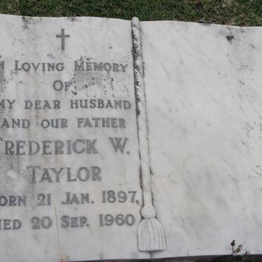 TAYLOR Frederick W. 1897-1960