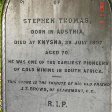 THOMAS Stephen -1897