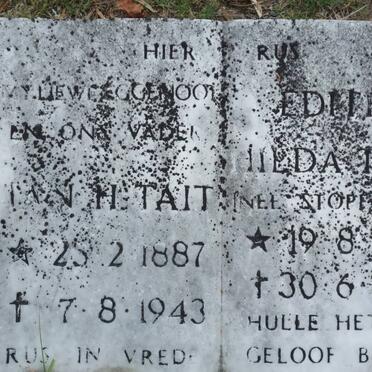 TAIT Ian H. 1887-1943 &amp; Hilda STOPFORTH 1892-1974