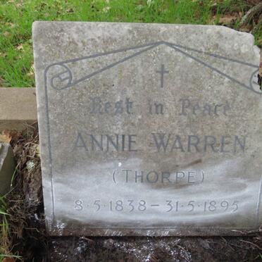 WARREN Annie nee THORPE 1838-1895