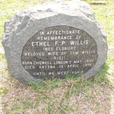 WILLIS Ethel F.P. 1900-1978