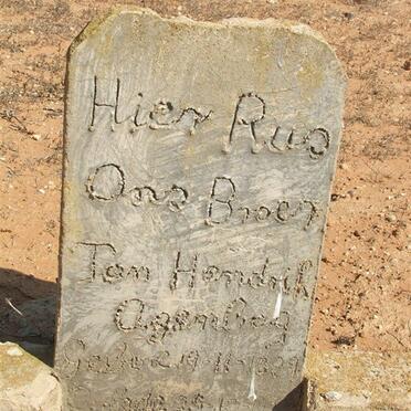 AGENBAG Jan Hendrik 1889-192?