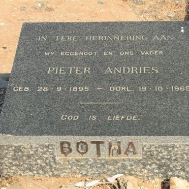BOTHA Pieter Andries 1895-1965