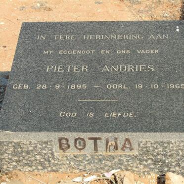 BOTHA Pieter Andries 1895-1965