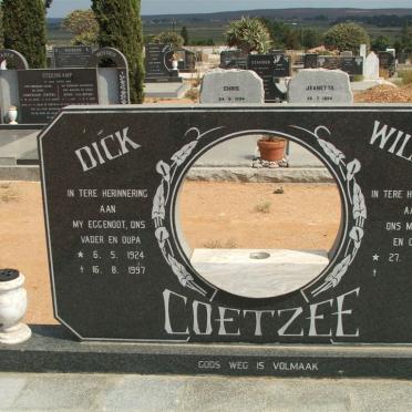 COETZEE Dick 1924-1997 &amp; Wilma 1941-