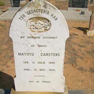 CARSTENS Mathys 1886-1952