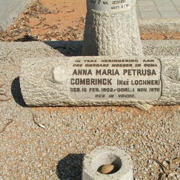 COMBRINCK Anna Maria Petrusa nee LOCHNER 1902-1979 