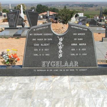 EYGELAAR Izak Aldert 1927-1992 &amp; Anna Maria 1932-2000