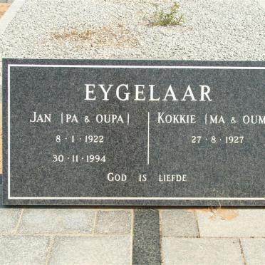 EYGELAAR Jan 1922-1994 &amp; Kokkie 1927-