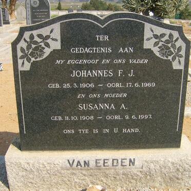 EEDEN Johannes F.J., van 1906-1969 &amp; Susanna A. 1908-1997