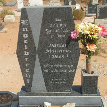 ENGELBRECHT Daniel Matthéus 1947-2006