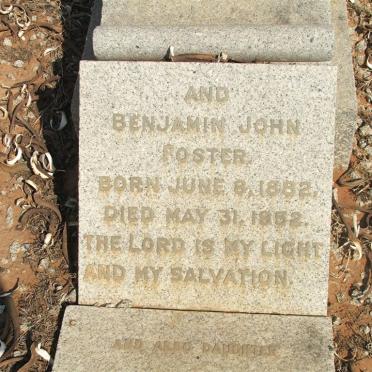 FOSTER Benjamin John 1882-1952
