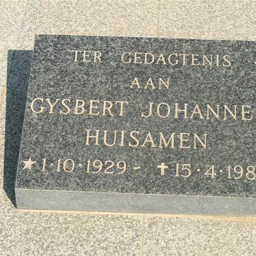 HUISAMEN Gysbert Johannes 1929-1980