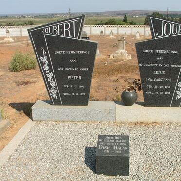 JOUBERT Pieter 1902-1978 &amp; Lenie CARSTENS 1913-1971 :: MALAN Danie 1932-1995