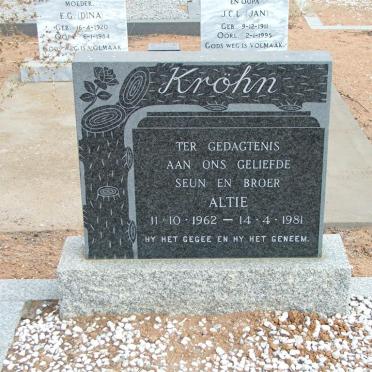 KRÖHN Altie 1962-1981