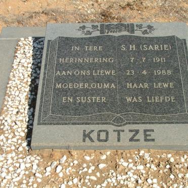 KOTZE S.H. 1911-1988