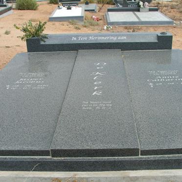 KLERK Jasper Jacobus, de 1930-2002 &amp; Annie Catharina 1934-