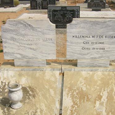 KLERK Jasper Jacobus, de 1902-1977 &amp; Willemina M.J 1902-1988