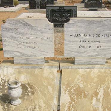 KLERK Jasper Jacobus, de 1902-1977 &amp; Willemina M.J 1902-1988