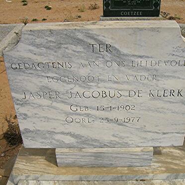 KLERK Jasper Jacobus, de 1902-1977 &amp; Willemina M.J 1902-1988