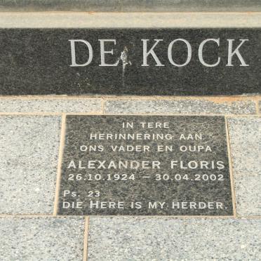 KOCK Alexander Floris, de 1924-2002